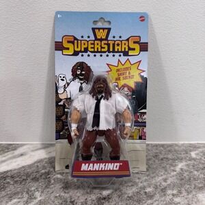 Mattel WWE Superstars Mankind Series 18 Action Figure with Mr Socko New NIB